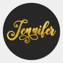 Falskt guld Ombre-folie Dekorativ Jennifer