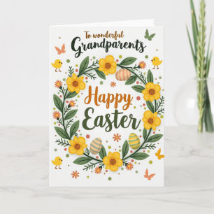 Falskt Guld Påsk Mormor/Morfar Kort
