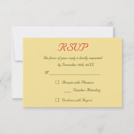 Falskt Guld Röd Grön Högtid Jul Bröllop RSVP OSA Kort