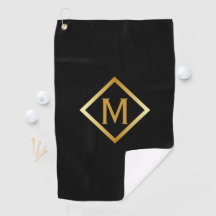 Falskt Guldmonogram – Svart & Guld