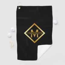 Falskt Guldmonogram – Svart & Guld