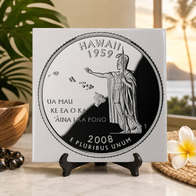Falskt Hawaii State Quarter Kakelplatta (Faux Hawaii State Quarter Tile)