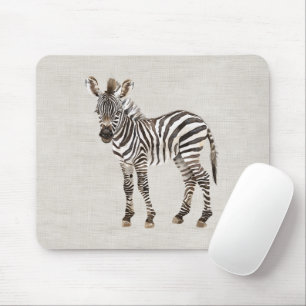 Falskt Krim Linne Zebra Safari Djur Musmatta