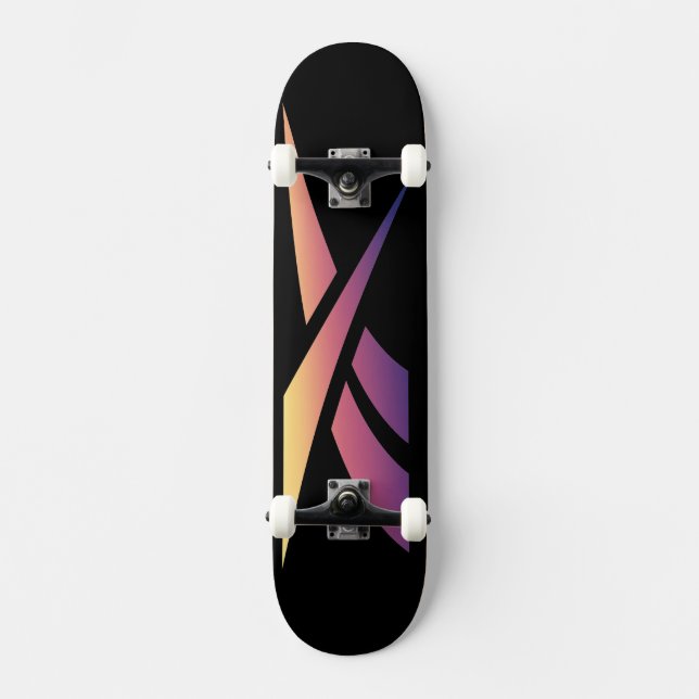 Falskt logotyp mini skateboard bräda 18,5 cm (Framsida)