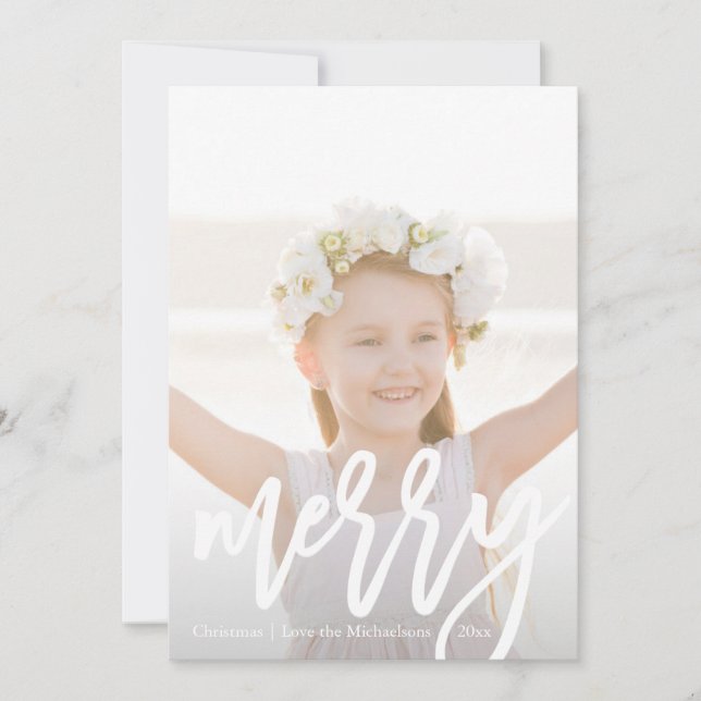 Falskt Rosa Guld Leopardtryck Foto Högtid Julkort (Framsida)