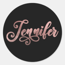 Falskt Roséguld Ombre Folie Dekorativ Jennifer