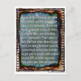 Falskt vykort för anklagelser