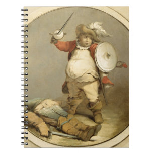 Falstaff med Hotspur's kropp, c.1786 (olja på Anteckningsbok