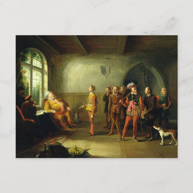 Falstaff och Recruits från Henry IV, del II Vykort (Framsida)