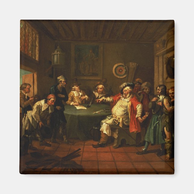Falstaff undersöker hans rekryteringar från Henry  Magnet (Framsidan)
