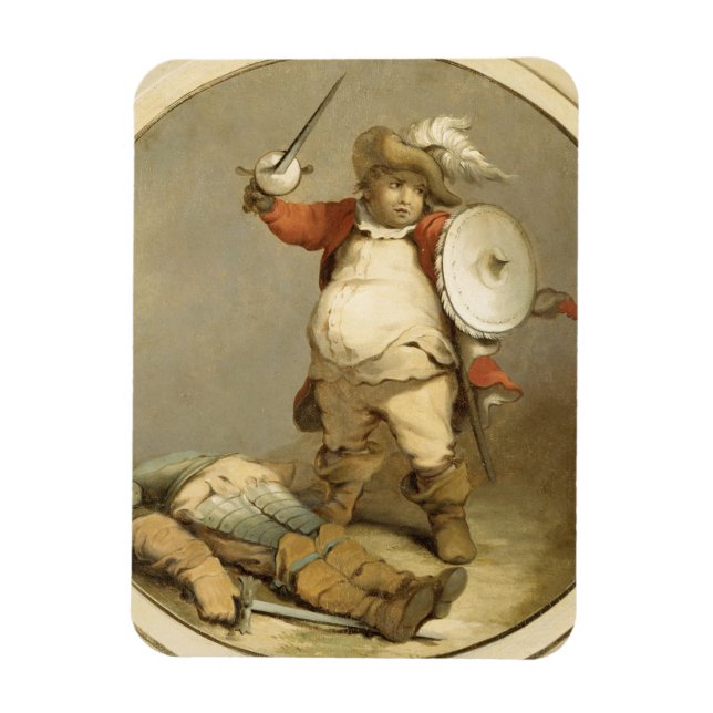 Falstaff with the Body of Hotspur, c.1786 (oil on Magnet (Vertikal)