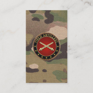Fält artilleriet Gren Insignia Visitkort