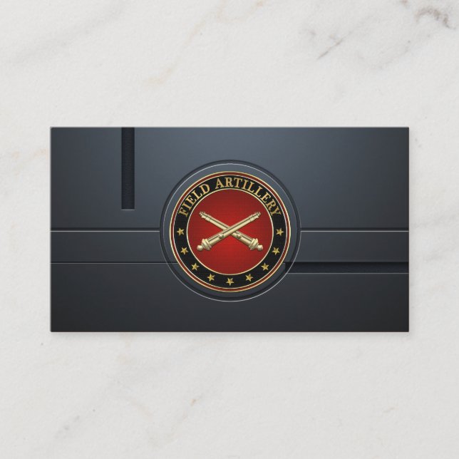 Fält artilleriet Gren Insignia Visitkort (Framsida)