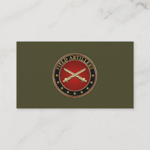 Fält artilleriet Gren Insignia Visitkort