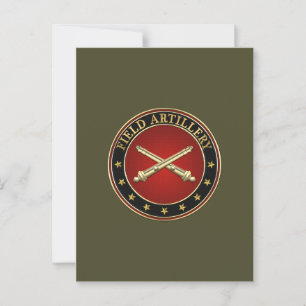 Fält artilleriet Gren Insignia Vykort