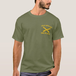 Fält artilleriet Kung vid insignier i i slaget Gre T Shirt