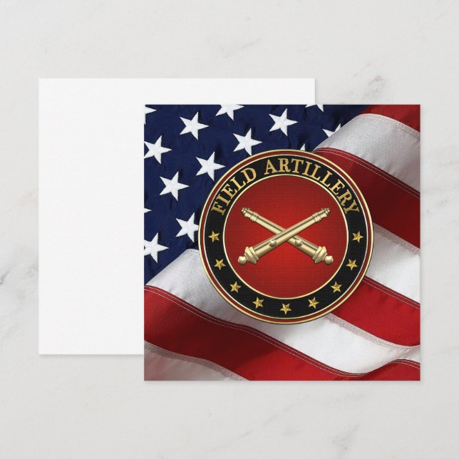 Fält Artillery Gren Insignia Speciell Edition (Fram/baksida)