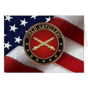 Fält Artillery Gren Insignia Speciell Edition Hälsningskort