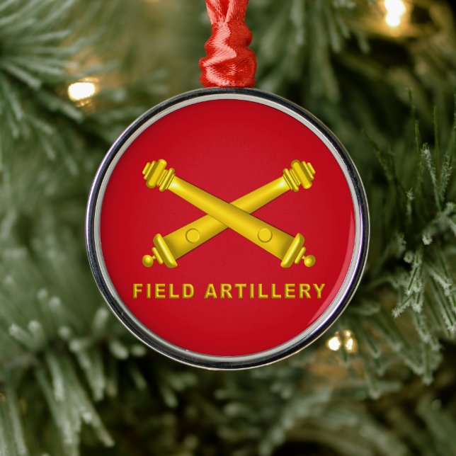 FÄLT ARTILLERY Jul Julgransprydnad Metall (Träd)