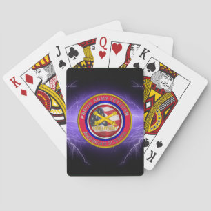 Fält Artillery Soldier Black Lighting Casinokort