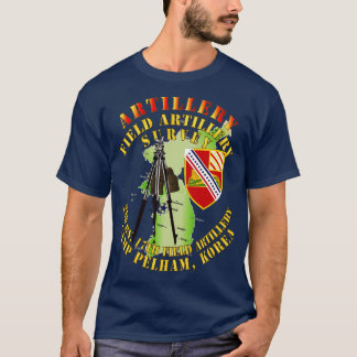 Fält Artillery Survey 2nd Bn 17th FA Camp Pelham T Shirt