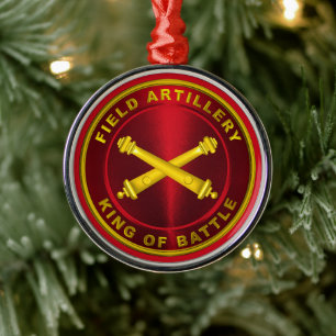 FÄLT ARTILLERY Veteran jul Julgransprydnad Metall
