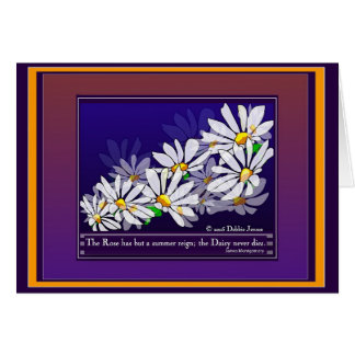 Fält av daisy av Debbie Jensen Hälsningskort