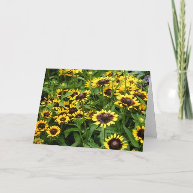 Fält av det allmänna hälsningkortet för blommor kort (Framsida)