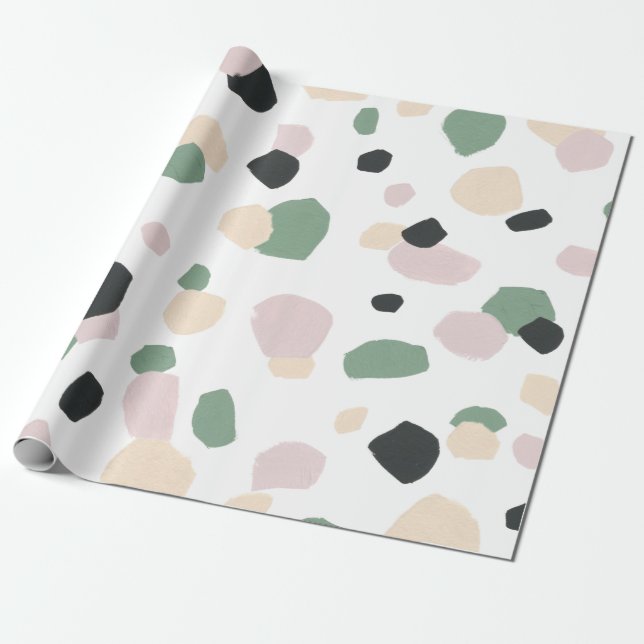 Fält av Dreams Seamless Mönster Wrapping Papper Presentpapper (Utrullad)