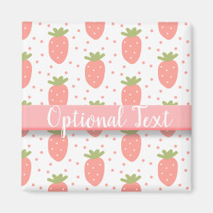 Fält av jordgubbar magnet