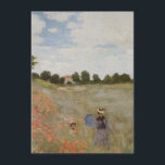 Fält av Poppies Claude Monet Inbjudningar<br><div class="desc">Claude Monet Painting of Poppies 1873,  Musée d'Orsay,  Paris</div>