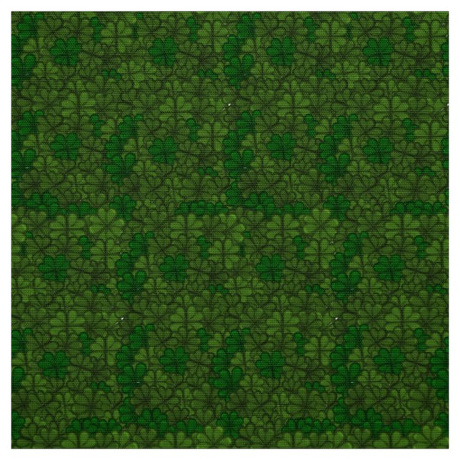 Fält av Shamrocks Digital konst Mönster St Patrick Tyg (Provkarta)