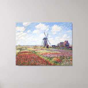 Fält av tulpan, vid Claude Monet Canvastryck