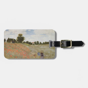 Fält av vallmor Claude Monet Bagagebricka
