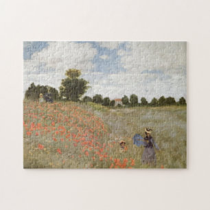 Fält av vallmor Claude Monet Pussel