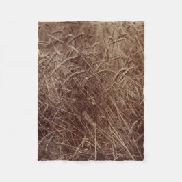 Fält av vete (av Eugène Atget) Fleecefilt