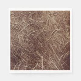 Fält av vete (av Eugène Atget) Pappersservett