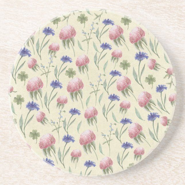 Fält av vild blommor underlägg sandsten (Framsidan)