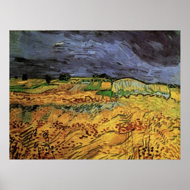 Fält av Vincent van Gogh Poster (Framsidan)