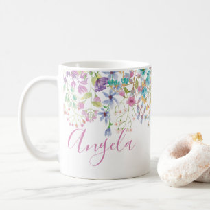 Fält Blommigt Mugg