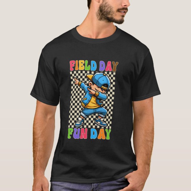Fält Dabbing Boy Fält Day 2025 T Shirt (Framsida)