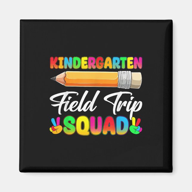 Fält Dag Stud på Resa-torget Fält Kindergarten Magnet (Framsidan)