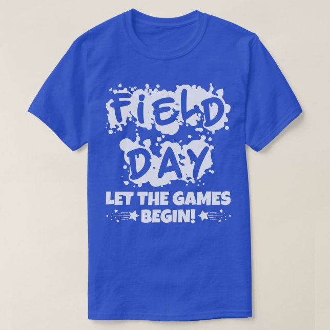 Fält-dagen: början på spelen t shirt (Design framsida)