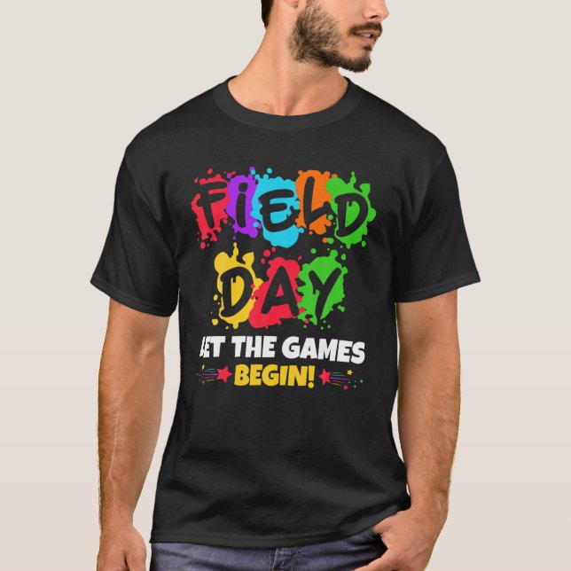 Fält-dagen: början på spelen t shirt (Framsida)