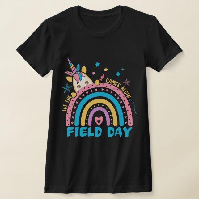 Fält-dagen: "Låt spelen börja med att barn boys Gi T Shirt (Laydown)