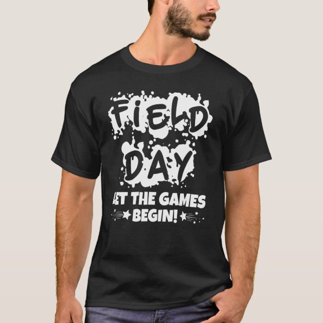 Fält-dagen: "Låt spelen börja med att barn boys Gi T Shirt (Framsida)