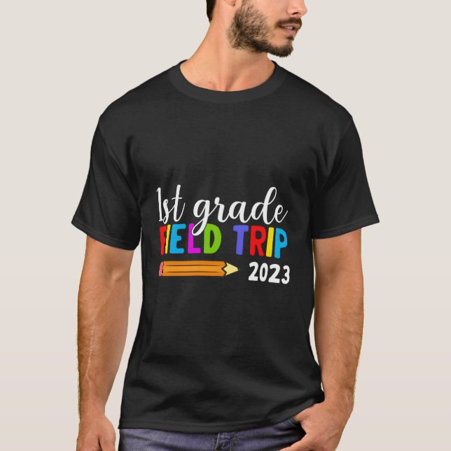 Fält-dagen Resa 2023 Första Klass Studenter-skolan T Shirt (Framsida)