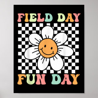 Fält-dagen Roligt-dag Ansikte Lärare Kids Fält Da Poster