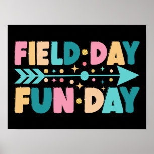 Fält-dagen Roligt Dagen vid Fält Resa Poster