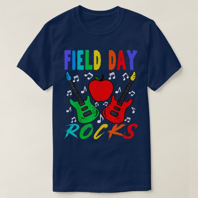 Fält-dagen Sten-dag-Fält-dagen för Lärare i T Shirt (Design framsida)